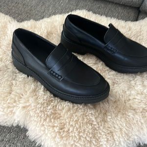 Black Chunky Loafers